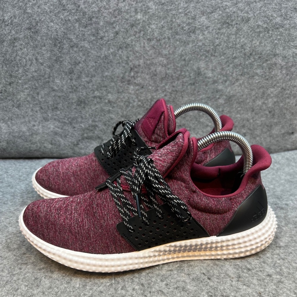 Adidas Athletics 24/7 Training Shoes Maroon Black White Womens Sneakers Size 8.5 - Picture 2 of 8